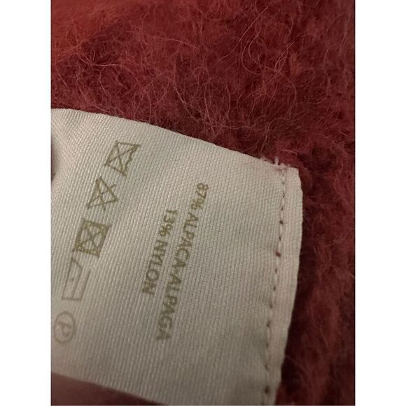 Nice Vintage Free People Red Weekend Getaway Alpaca Blend Cardigan  Women's Size - Picture 7 of 7